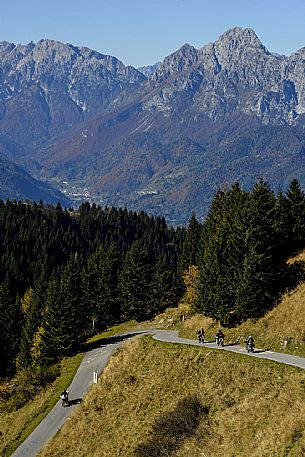 Bikers on Monte Zoncolan